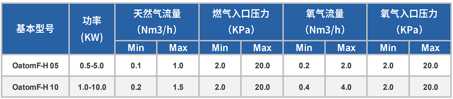 Oatomflame-H系列纯氧燃烧器